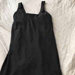 Sporty Black Sleeveless Dress